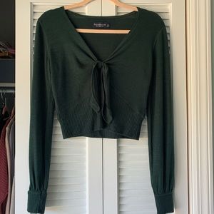 A&F emerald green sweater